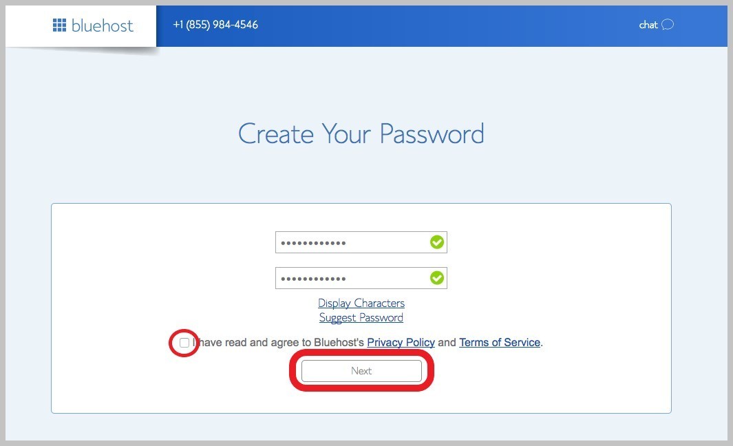 How to Install WordPress on Bluehost (Step-by-Step) • WPnomy create-password-in-bluehost